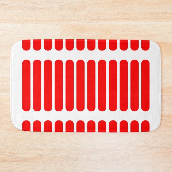 Item preview, Red and White Striped Oval designed and sold by timizar.