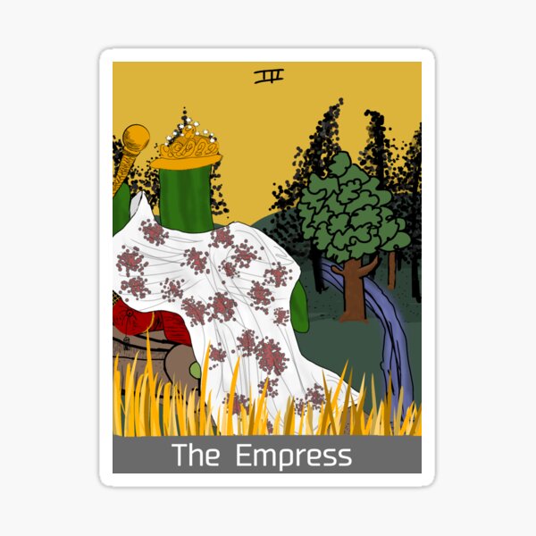 The Empress Tarot Sticker (Large) – Grove and Grotto