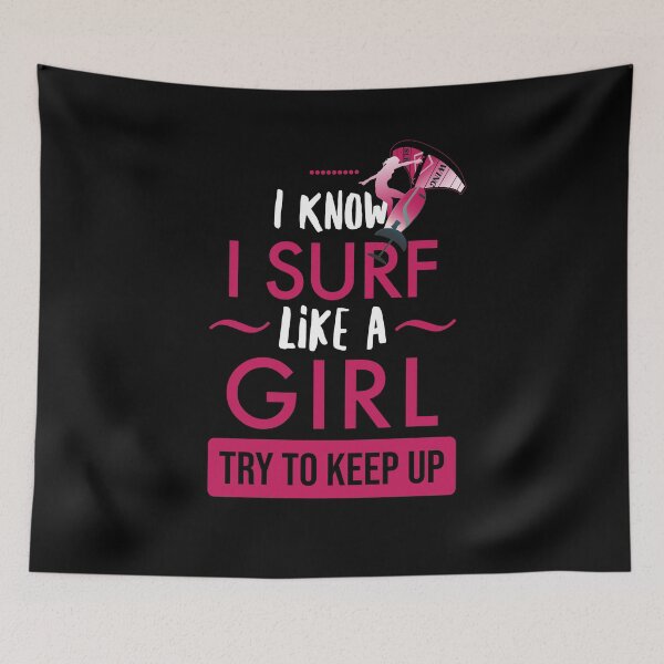 Item preview, Wing Foiling Surf Like A Girl designed and sold by Grimbart.