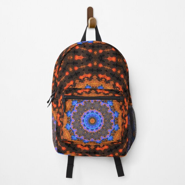 Artikelvorschau, Psychedelisches Kaleidoskop Orange und Blau entworfen und verkauft von WormholeOrbital.
