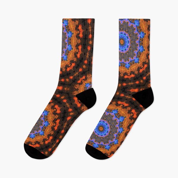 Item preview, Psychedelic Kaleidoscope Orange and Blue designed and sold by WormholeOrbital.