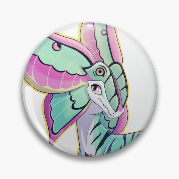 Item preview, Dil-Moth-osaurus, Moth inspired Dilophosaurus dinosaur  designed and sold by NightStarDesign.