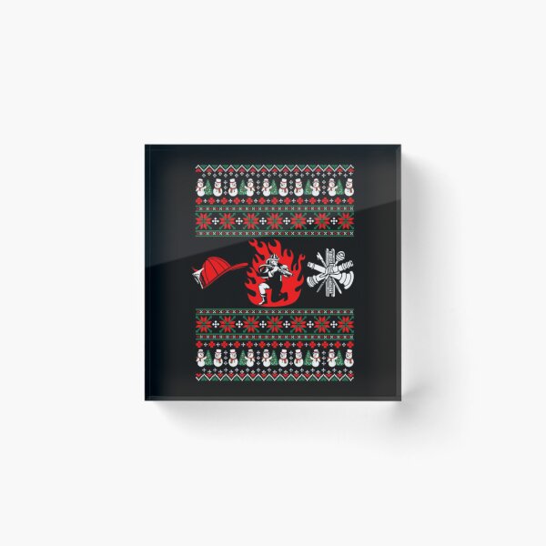 Item preview, Merry Firefighter  Ugly Christmas Sweater Funny Tshir| Perfect Gift For you and friends designed and sold by luconats.