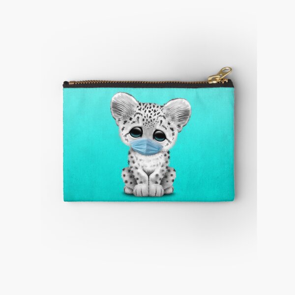 Item preview, Cute Snow Leopard Cub Wearing a Blue Mask designed and sold by JeffBartels.