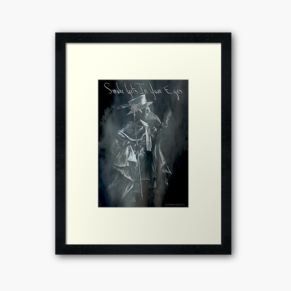 Smoke Gets In Your Eyes Framed Art Print