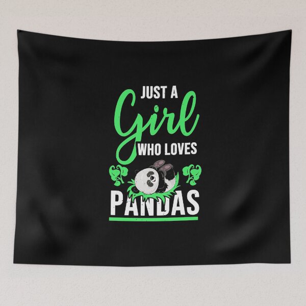 Item preview, Just A Girl Who Loves Pandas designed and sold by titanosdesign.