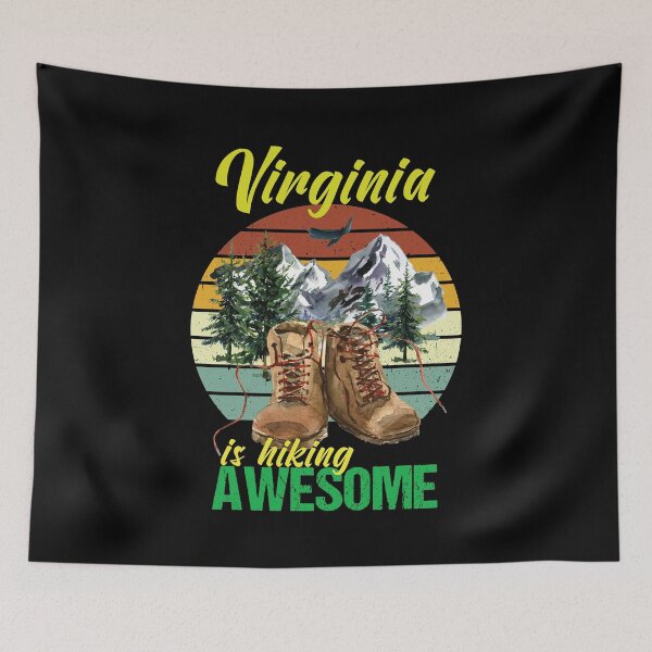Item preview, Virginia is hiking awesome designed and sold by StencilMyst ..