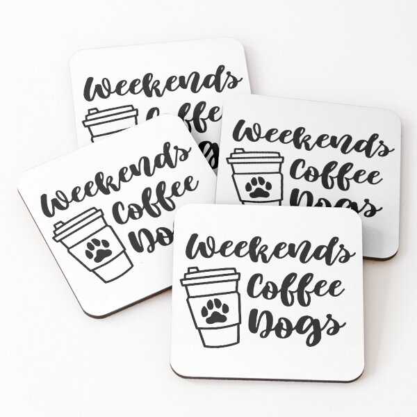 Item preview, Weekends Coffee & Dogs designed and sold by KARAKATE.
