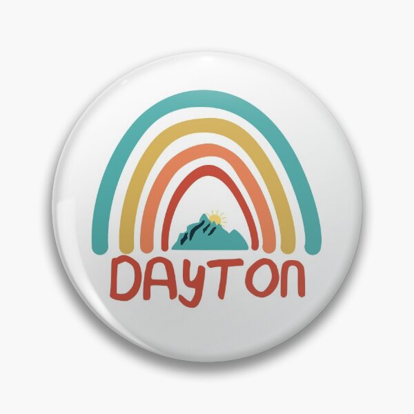 Artikelvorschau,  Dayton Retro Vintage Rainbow - Dayton Ohio Mountain Souvenir - Geschenk - Heimatstadt - Wandern - Natur entworfen und verkauft von HappyTees Lab.