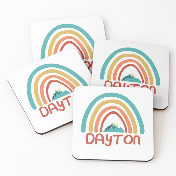 Artikelvorschau,  Dayton Retro Vintage Rainbow - Dayton Ohio Mountain Souvenir - Geschenk - Heimatstadt - Wandern - Natur entworfen und verkauft von HappyTees Lab.