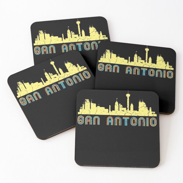 Item preview, San Antonio Retro Skyline designed and sold by Mila1946.