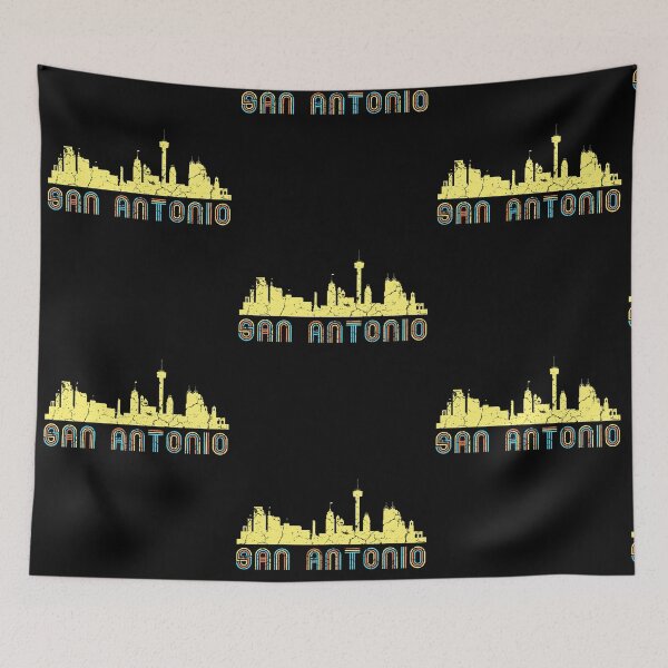 Item preview, San Antonio Retro Skyline designed and sold by Mila1946.