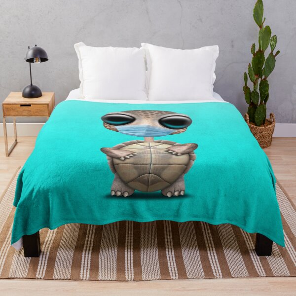Item preview, Cute Baby Turtle Wearing a Blue Mask designed and sold by JeffBartels.