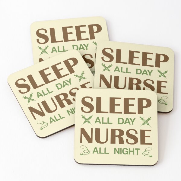 Item preview, Sleep All Day, Nurse All Night. designed and sold by NineSevenFour.