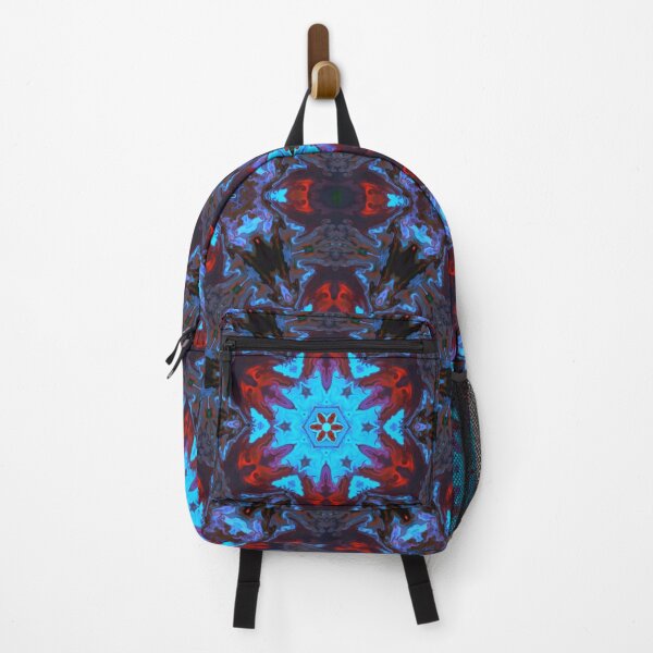 Artikelvorschau, Psychedelisches Kaleidoskop Blau und Rot entworfen und verkauft von WormholeOrbital.