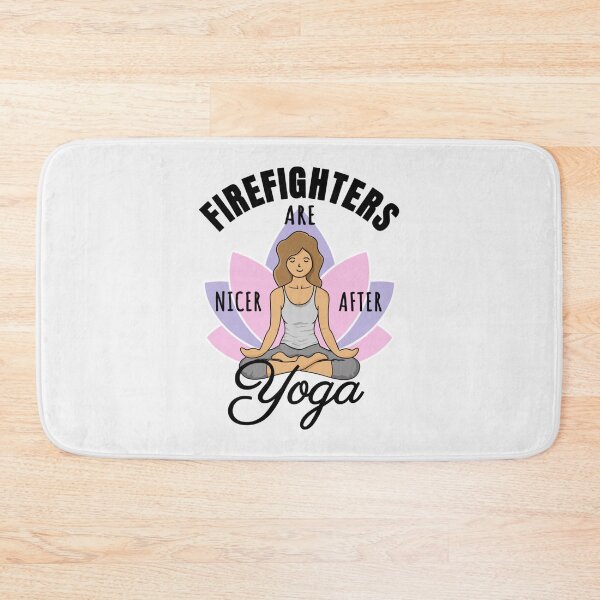 Item preview, Firefighters Are Nicer After Yoga - Good Vibes Desig| Perfect Gift For you and friends designed and sold by luconats.