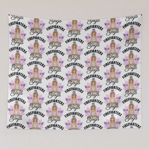 Item preview, Firefighters Are Nicer After Yoga - Good Vibes Desig| Perfect Gift For you and friends designed and sold by luconats.