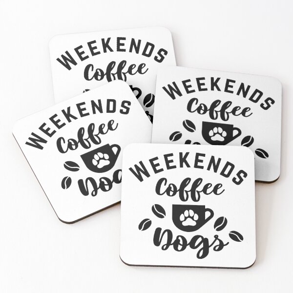 Item preview, Weekends Coffee & Dogs designed and sold by KARAKATE.