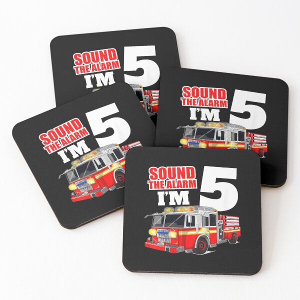Item preview, Kids Fire Truck 5th Birthday Boy Firefighter Five 5 Year Ol| Perfect Gift For you and friends designed and sold by luconats.