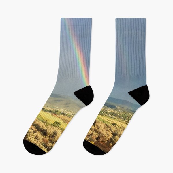 Artikelvorschau, Doppelter Regenbogen auf der Stadt Taos entworfen und verkauft von KR Art Studio.