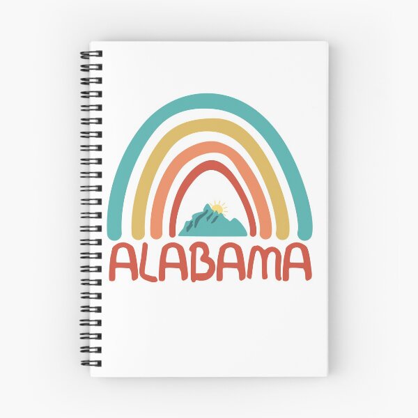 Item preview, Alabama Retro Vintage Rainbow- Alabama Mountain Souvenir - Gift - Hometown - Hiking - Nature designed and sold by HappyTees Lab.