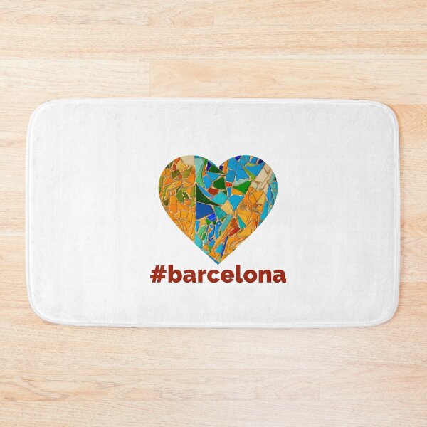 Item preview, Barcelona mosaic heart of Barcelona city  Europe  designed and sold by Tropical Blood.