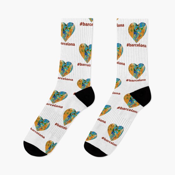 Item preview, Barcelona mosaic heart of Barcelona city  Europe  designed and sold by Tropical Blood.