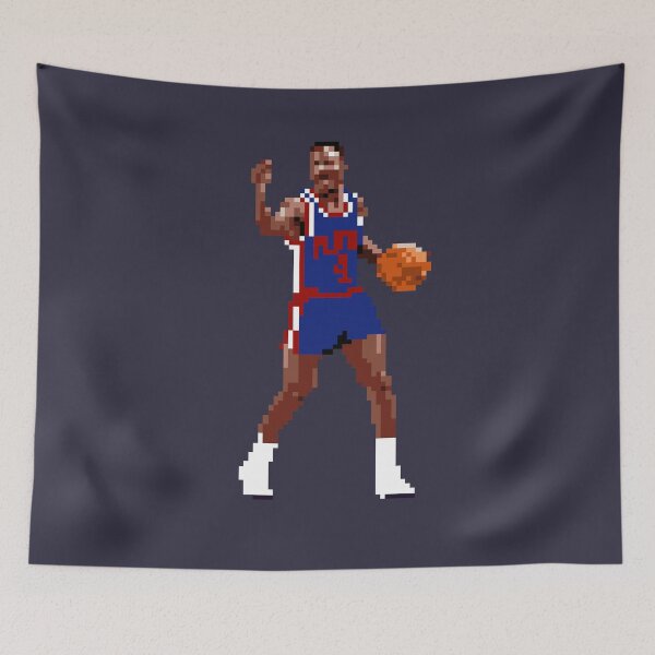 Item preview, Joe Dumars Pixel Dribble Qiangy designed and sold by qiangdade.
