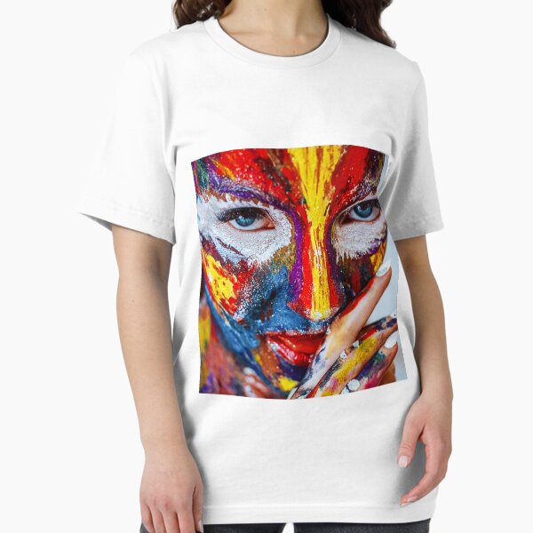 Item preview, Tshirt maquillage, femme multicolor designed and sold by marmothel.