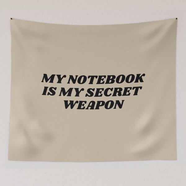 Item preview, My notebook is my secret weapon designed and sold by Bonicrazypeople.