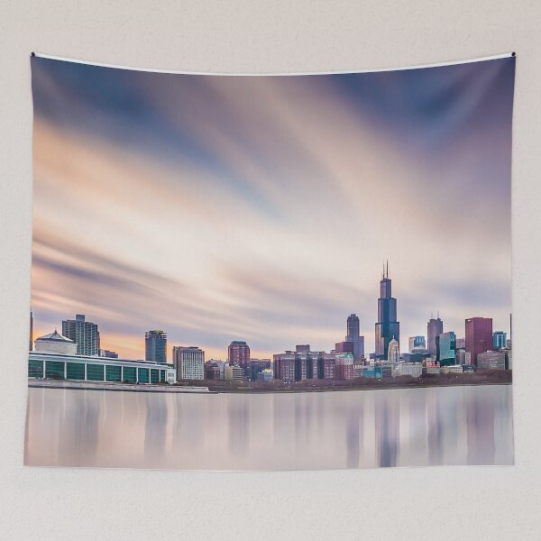 Item preview,  Chicago city skyline prints,Chicago city scape,cityscape,Chicago  panoramic,panoramic wall art, panoramic canvas  designed and sold by eyesight4vision.