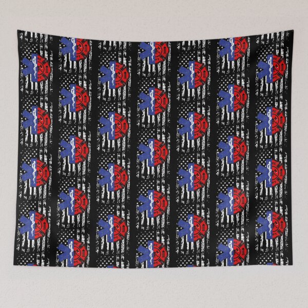 Item preview, EMT Firefighter Shirt Firefighter EMT American Flag Gif| Perfect Gift For you and friends designed and sold by luconats.