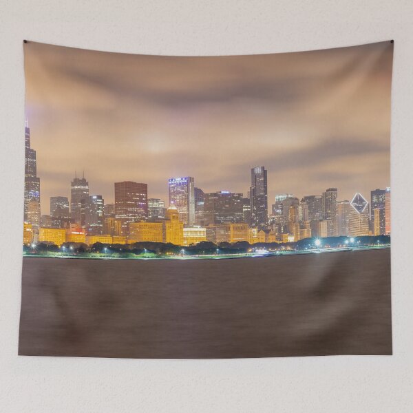 Item preview,  Chicago city skyline prints,Chicago city scape,cityscape,Chicago  panoramic,panoramic wall art, panoramic canvas  designed and sold by eyesight4vision.