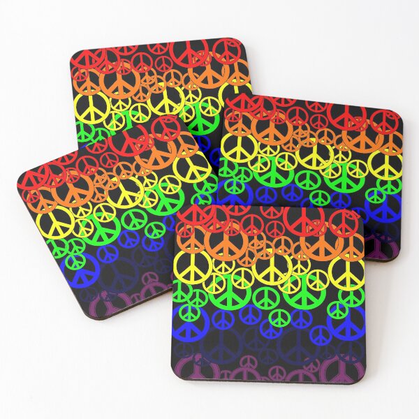 Item preview, Raining Peace Symbol Rainbow Colors BB designed and sold by Aurorapod.