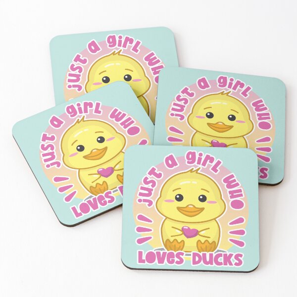 Item preview, Just A Girl Who Loves Ducks Text With Cute and Kawaii Ducks Graphic for Ducks Lover designed and sold by NightGleam.