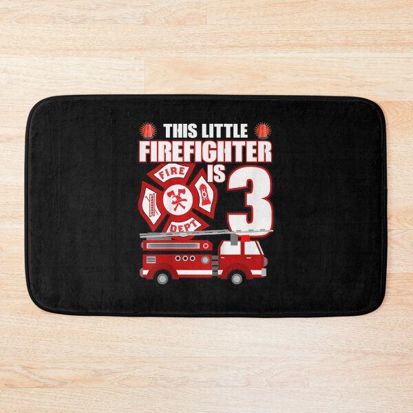 Item preview, Kids 3 Year Old Firefighter Birthday Party Fire Truck 3rd Gif| Perfect Gift For you and friends designed and sold by luconats.