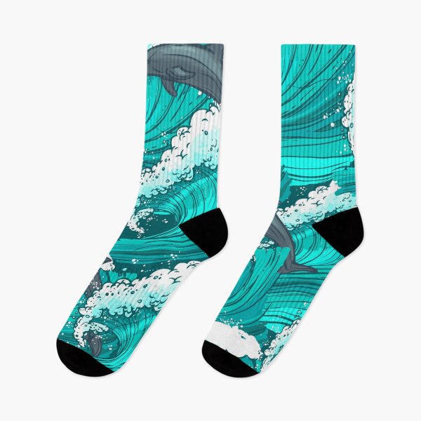Item preview, dolphin playing with the beautiful ripple designed and sold by Aspireomatic.