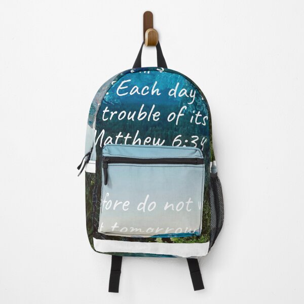 Item preview, Yosemite with Mathew 6:34 Bible Verse designed and sold by UN-X-LD-Prints.