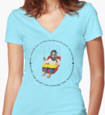 Death Grips Swing Women's Fitted V-Neck T-Shirt