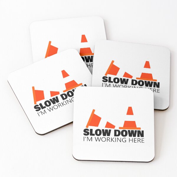 Item preview, Road work cones slow down designed and sold by DesignSerotonin.