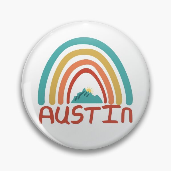 Item preview, Austin Retro Vintage Rainbow - Austin Texas Mountain Souvenir - Gift - Hometown - Hiking - Nature designed and sold by HappyTees Lab.