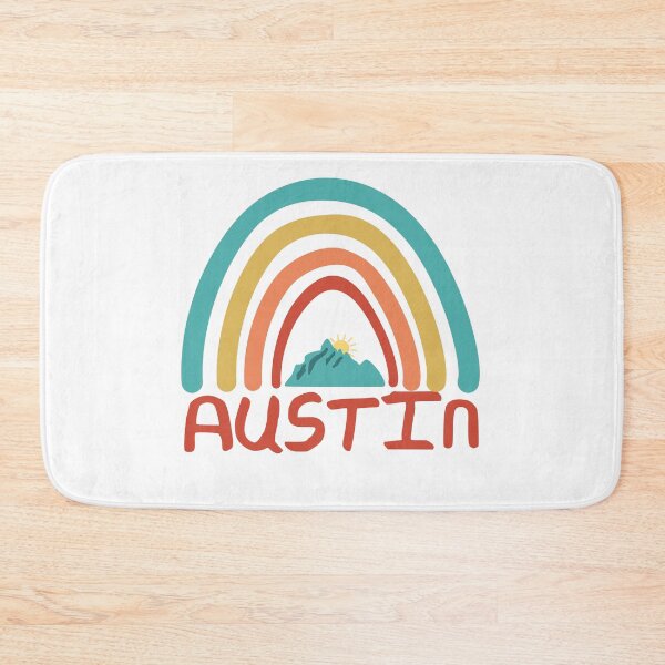 Item preview, Austin Retro Vintage Rainbow - Austin Texas Mountain Souvenir - Gift - Hometown - Hiking - Nature designed and sold by HappyTees Lab.