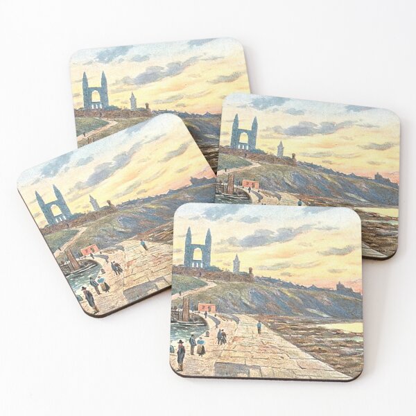 Item preview, Vintage Illustration of St. Andrews from the Harbour, Fife designed and sold by yourscotland.