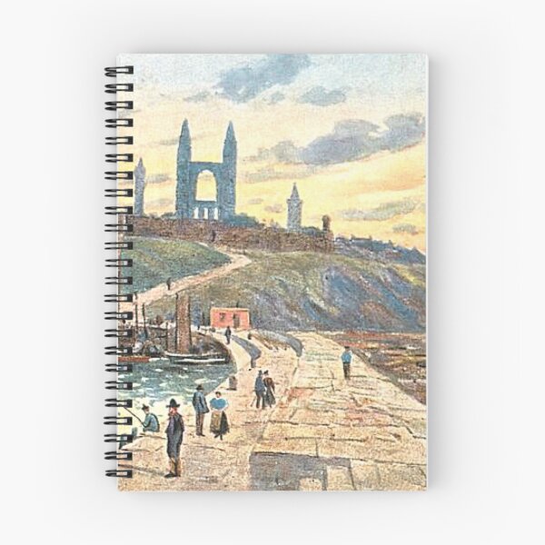 Item preview, Vintage Illustration of St. Andrews from the Harbour, Fife designed and sold by yourscotland.