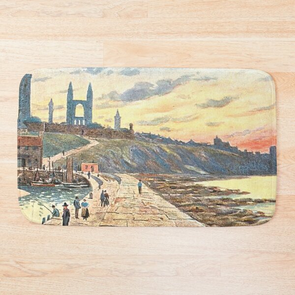 Item preview, Vintage Illustration of St. Andrews from the Harbour, Fife designed and sold by yourscotland.