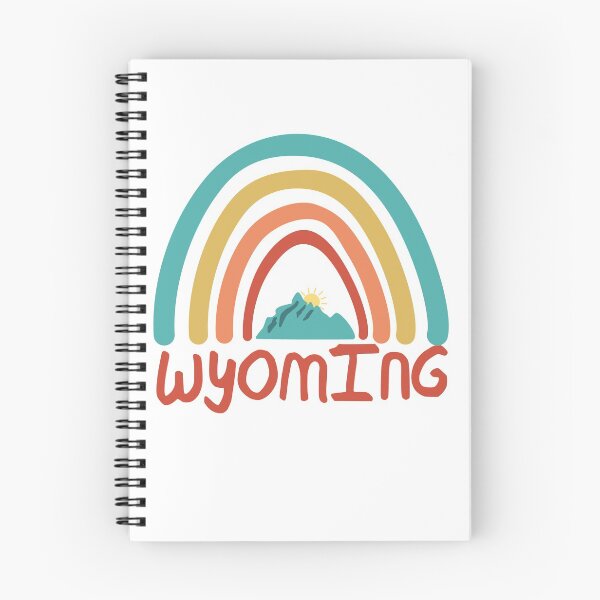 Item preview, Wyoming Retro Vintage Rainbow - Wyoming Mountain Souvenir - Gift - Hometown - Hiking - Nature designed and sold by HappyTees Lab.
