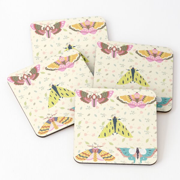 Item preview, Colorful Moth Flora  designed and sold by MarineTreasury.