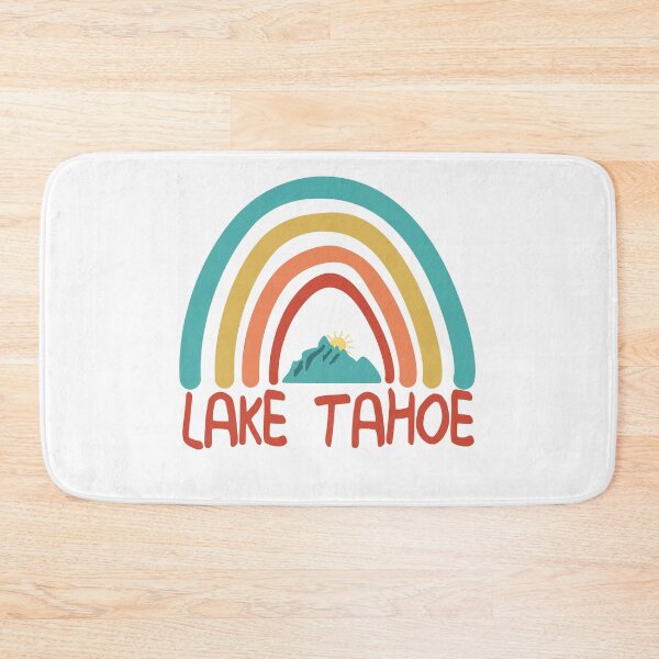 Item preview, Lake Tahoe Retro Vintage - Lake Tahoe Nevada California Mountain Souvenir Rainbow - Gift - Hometown - Hiking - Nature designed and sold by HappyTees Lab.
