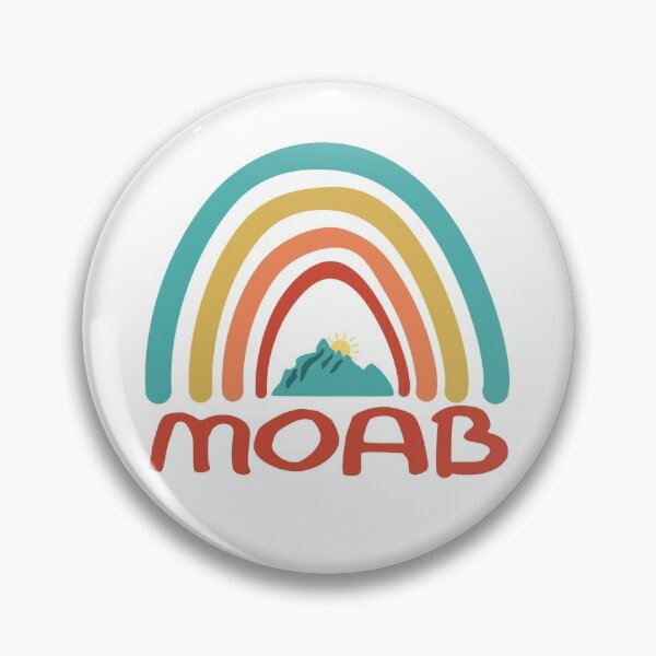 Item preview, Moab Retro Vintage Rainbow- Moab Utah Mountain Souvenir - Gift - Hometown - Hiking - Nature designed and sold by HappyTees Lab.