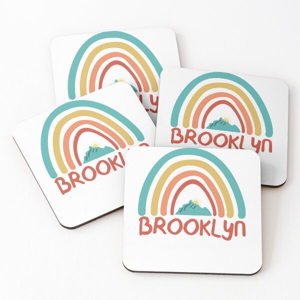 Item preview, Brooklyn Retro Vintage Rainbow - Brooklyn New York Mountain Souvenir - Gift - Hometown - Hiking - Nature designed and sold by HappyTees Lab.